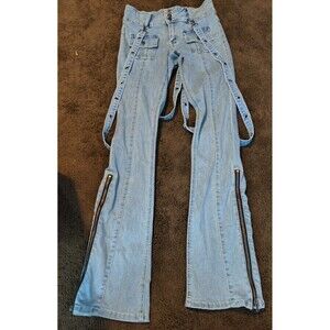 Social Collision Skull Cargo Denim Jeans Size 7